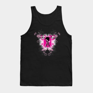 Cute Emo with Skulls Tank Top